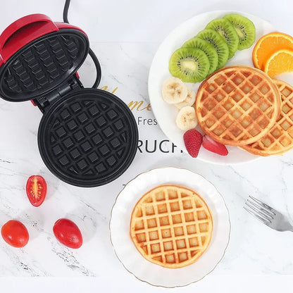 Round Non-Stick Electric Mini Waffle Maker Machine 1