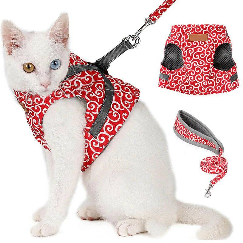 Cat Vest Harness Leash Set 1