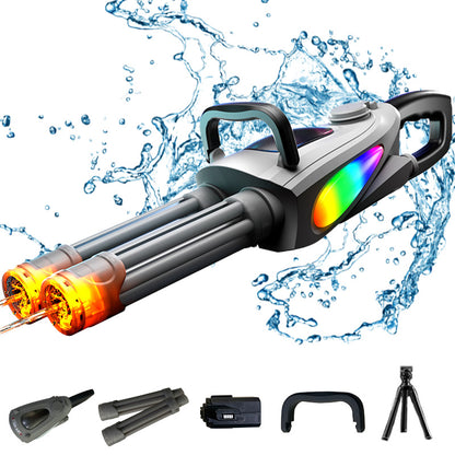 Double Barrel Gatling Electric Water Gun Set 1