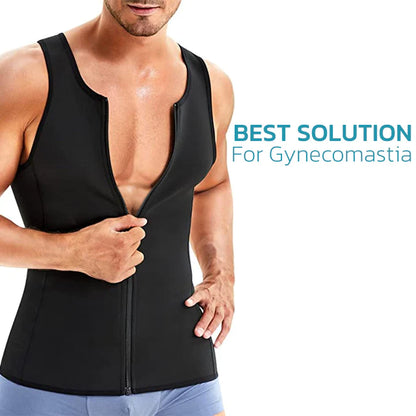 Gynecomastia Compress Zipper Vest 1