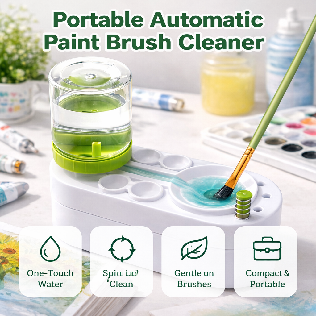Portable Automatic Paint Brush Cleaner 1