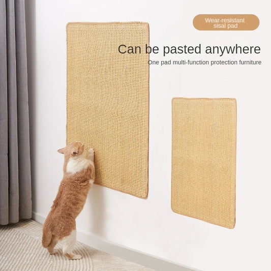 Sisal Cat Scratching Mat – Wall-Mounted Furniture Protector Pad for Cat Paw Training 1
