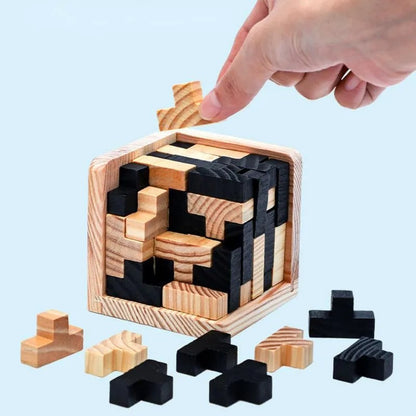3D Wooden Cube Puzzle 1