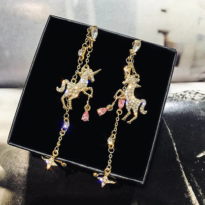Unicorn Tassel Eear Clip Earring 1