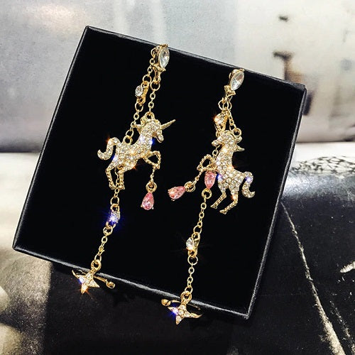 Unicorn Tassel Eear Clip Earring 1