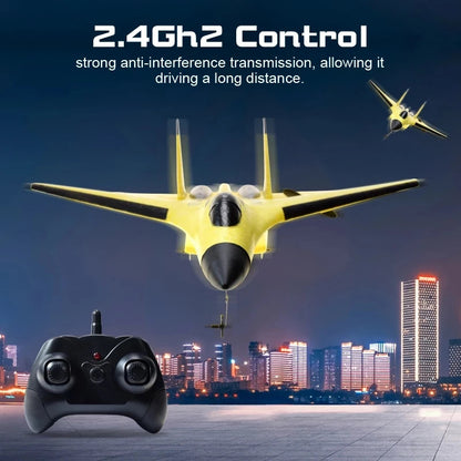 Remote Control LED Glider Airplane – Flying Model Aircraft with Lights for Kids & Adults 1
