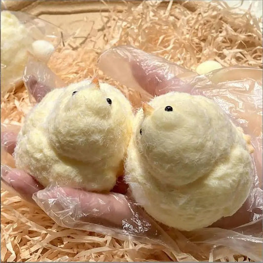 Handmade Ultra Soft Furry Chick Toy 1