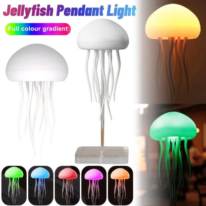 Voice Control RGB Gradient Jellyfish Night Light 1