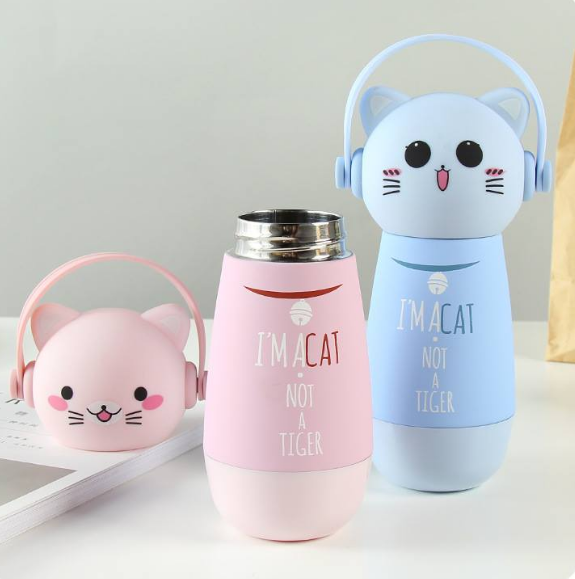 Cat Insulated Thermos Water Bottles 1