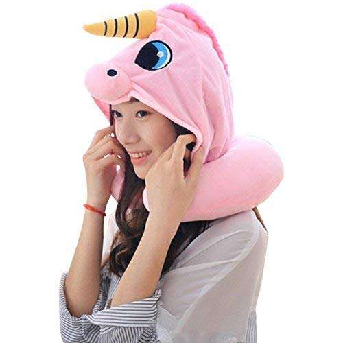 Hooded Unicorn Neck Pillow 1
