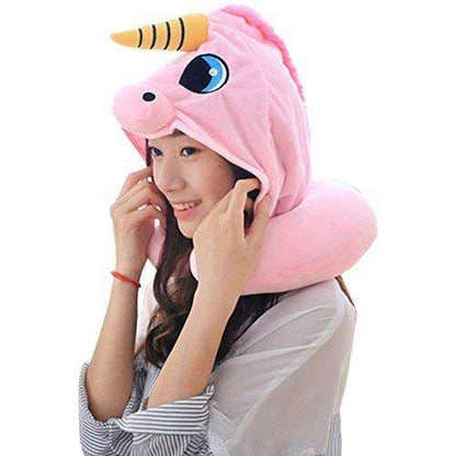 Hooded Unicorn Neck Pillow 1