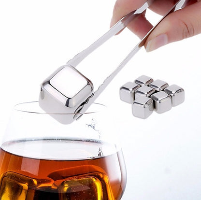 4 PCS Stainless Steel Cocktail Cubes 1
