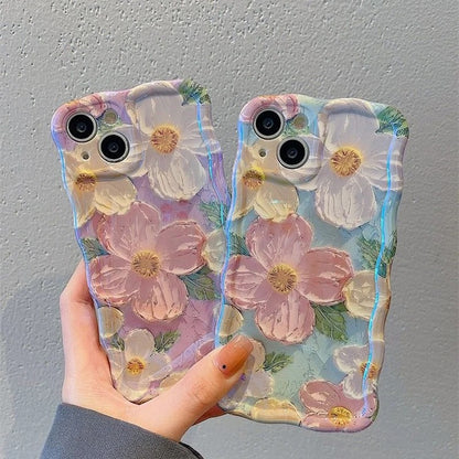 Colorful Retro Oil Painting Print iPhone Case 1