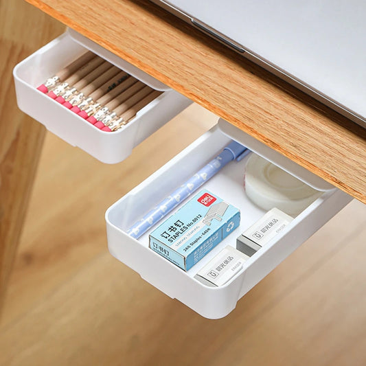 Self-Adhesive Under Desk Storage Drawer 1