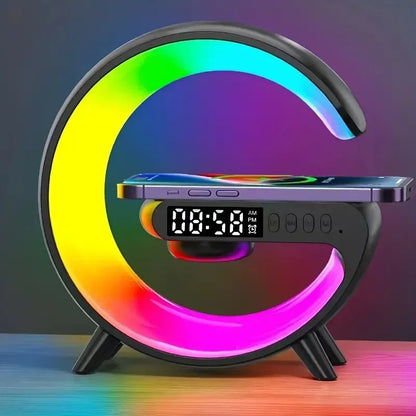 G Atmosphere Light Wireless Charger Speaker Clock 1