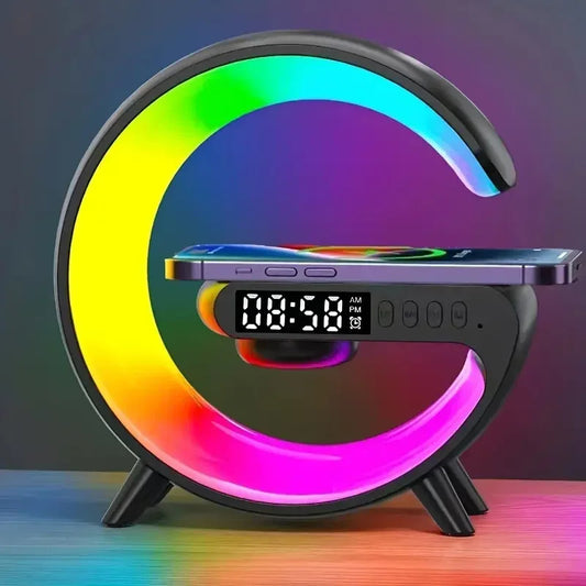 G Atmosphere Light Wireless Charger Speaker Clock 1