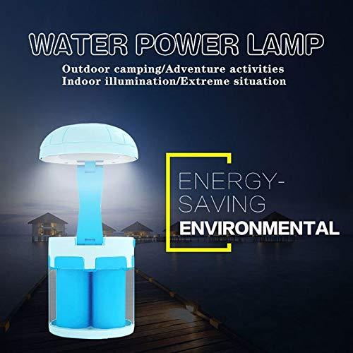 LED Salt Water Chemical Powered Night Light Portable Desk Lamp – Blue 1