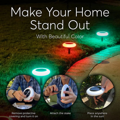 Colorful Solar Colorful Solar Lights Outdoor 4pcs 1