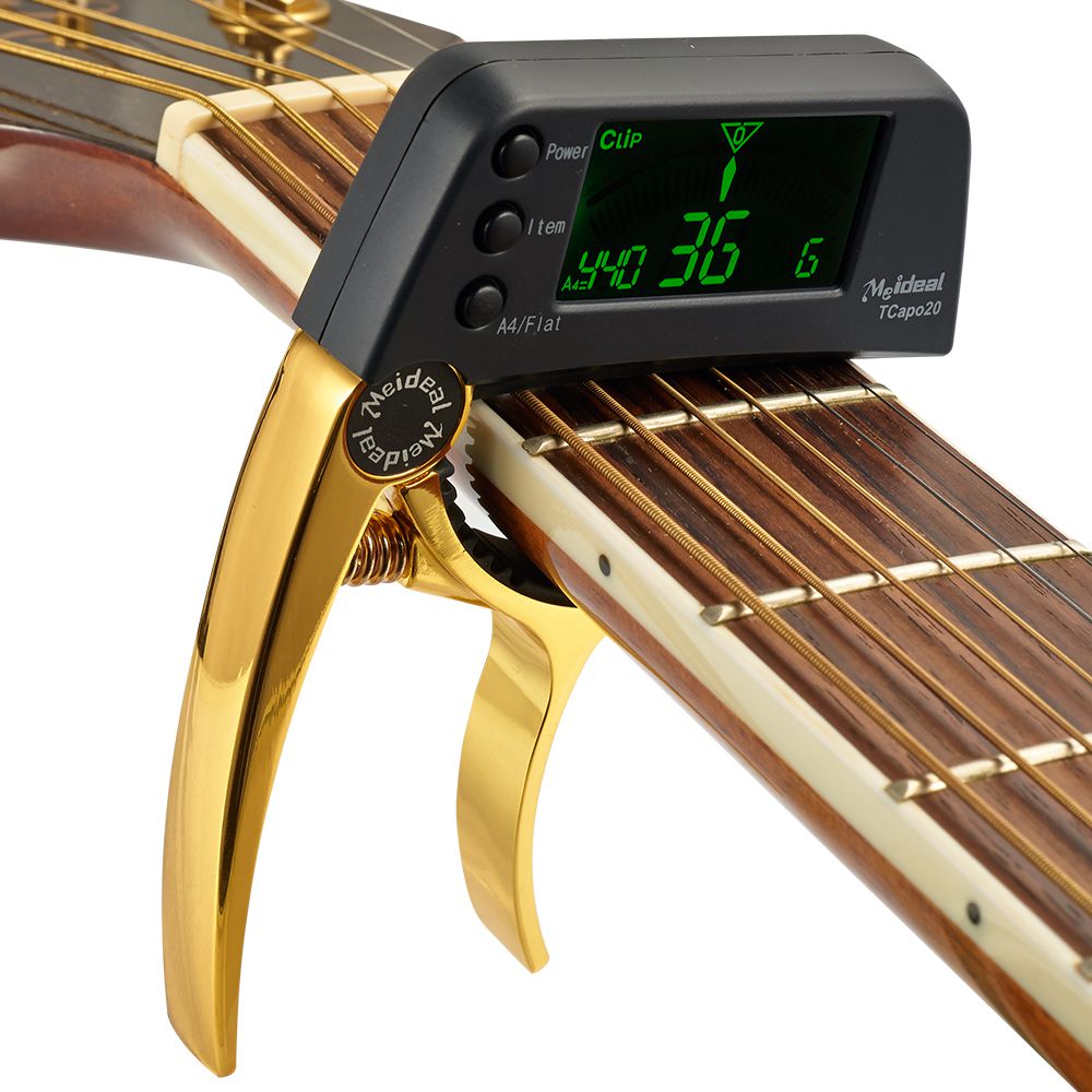 DUAL-USE GUITAR CAPO TUNER WITH LCD DISPLAY 1