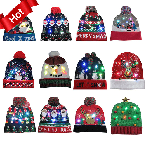 Christmas LED Beanies 1