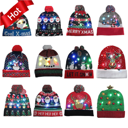 Christmas LED Beanies 1