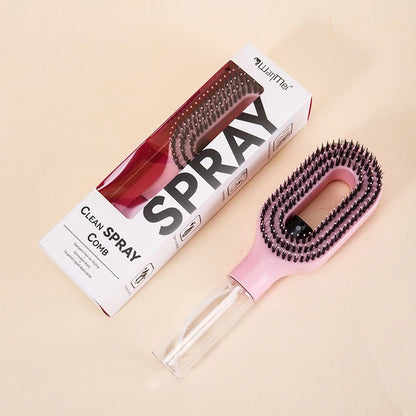 HydraMist U-Shape Spray Hair Brush 1