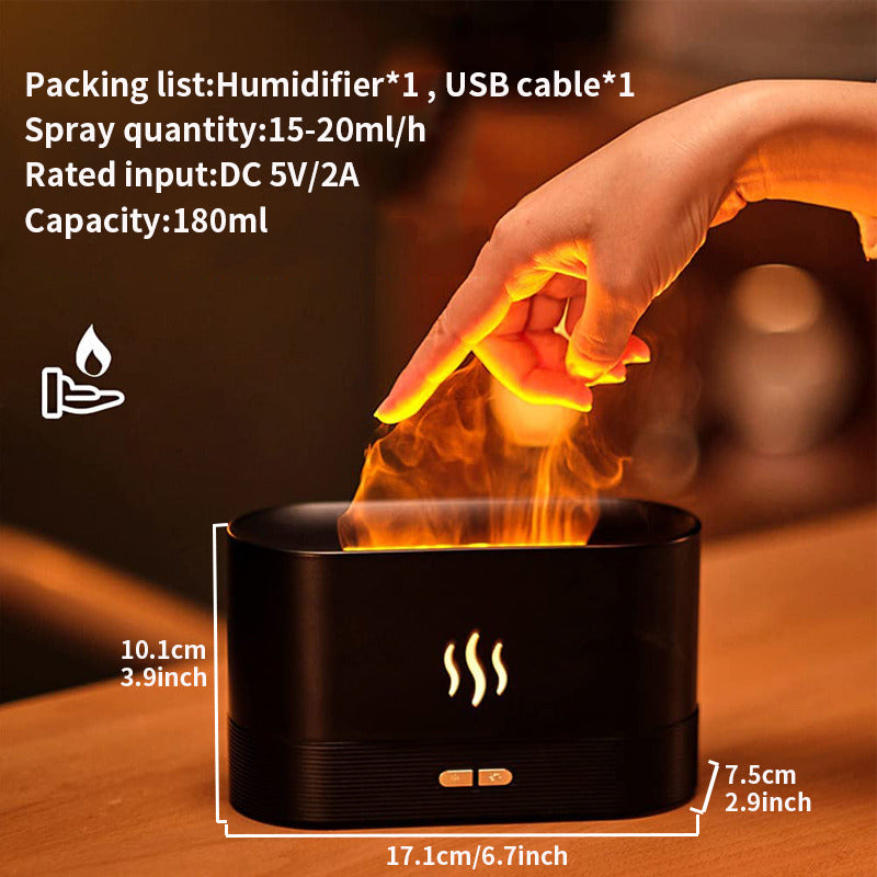HumidiFire Aromatherapy Flam Ultrasonic Diffuser 1