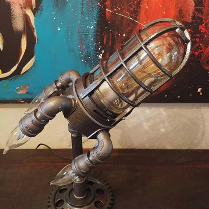 Steampunk Rocket Lamp 1