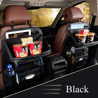 High Quality PU Leather Car Seat Back Organizer 1