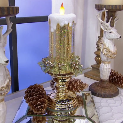 LED Christmas Candles With Pedestal 1