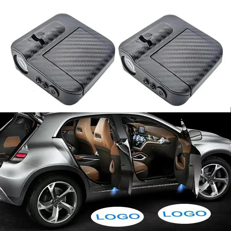 Wireless Car Door Welcome Logo LED Projector 2Pcs 1