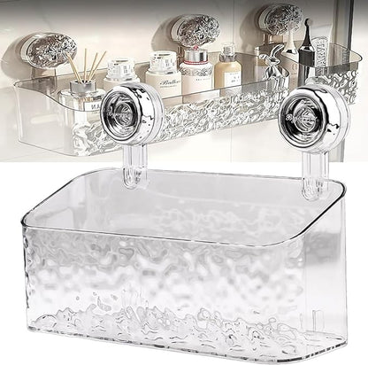 Light Luxury Style Glacier Pattern Suction Cup Shelf 1