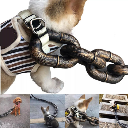 Big Fake Simulated Traction Chain Dog Leach 1