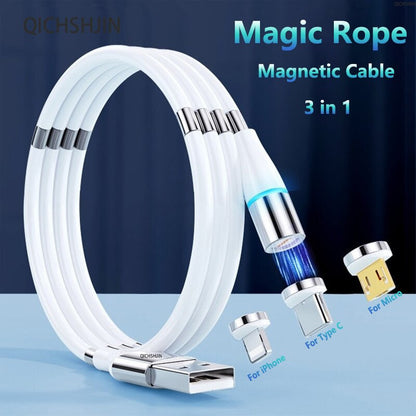 New High Quality Magnetic Self Winding Charging Cable 1