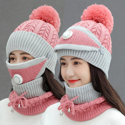 3PCS WOMEN WINTER SCARF SET 1