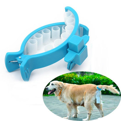 Hands free dog poop collector 1