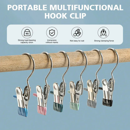 Closet Space Saving Clothes Hanging Clips (10 pcs) 1
