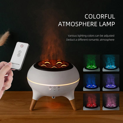 Volcanic Jellyfish Cloud Humidifier – Essential Oil Aromatherapy with Remote Control & Colorful Ambient Lighting 1