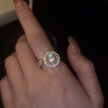 Crystal Anxiety Relief Spinning Ring 1