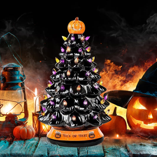 Halloween Colored lights Christmas Tree 1