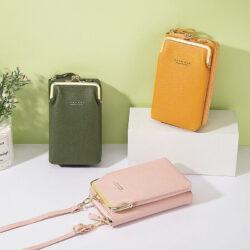 Women Phone Bag Solid Crossbody Bag 1