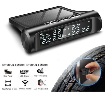 Real-time Display Solar Charging Tire Pressure Monitoring System 1