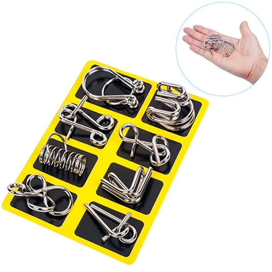 Metal Brain teaser Puzzles Ring Educational Toys 1