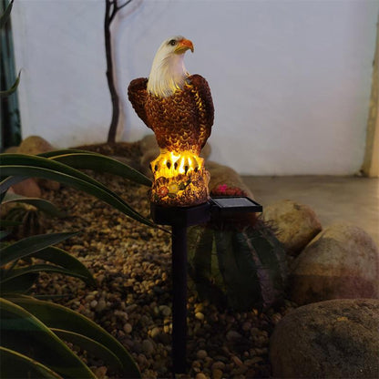 Eagle Figure Garden Solar Post 1