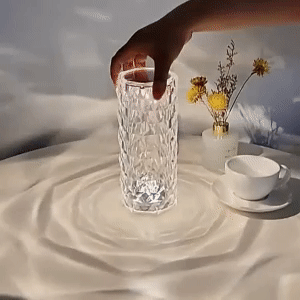 Touching Control Rose Crystal Lamp 1