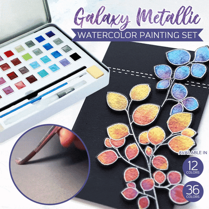 Metallic Watercolor Painting Set 1