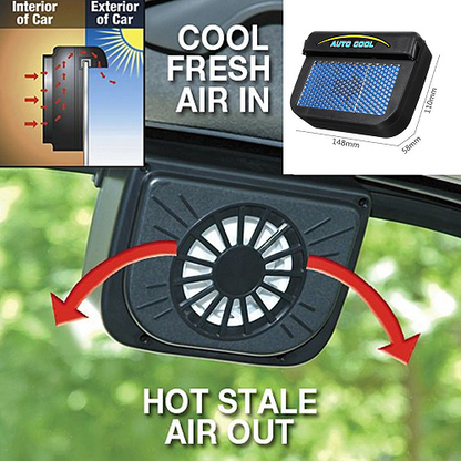 Solar Power Auto Cooling Fan 1