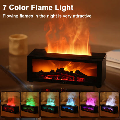 Flame Aroma Humidifier – Essential Oil Diffuseur & Night Light 1