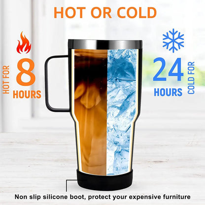 2-in-1 Hot & Cold Split Tumbler Stainless Steel Travel Mug 1