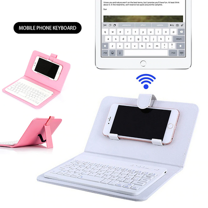 Wireless Bluetooth Keyboard With Leather 1